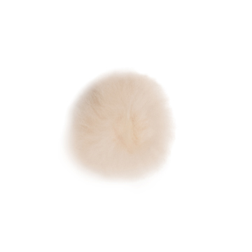 Toft alpaca fur coloured pom pom ruby